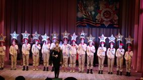 Ольга Николаева и отряд Юнармейцев